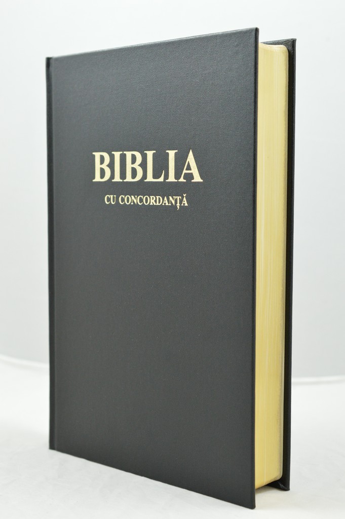 Biblia foarte mare, cartonata, scris foarte mare, neagra, aurita, concordanta, trad. Cornilescu [CO 083 CT]