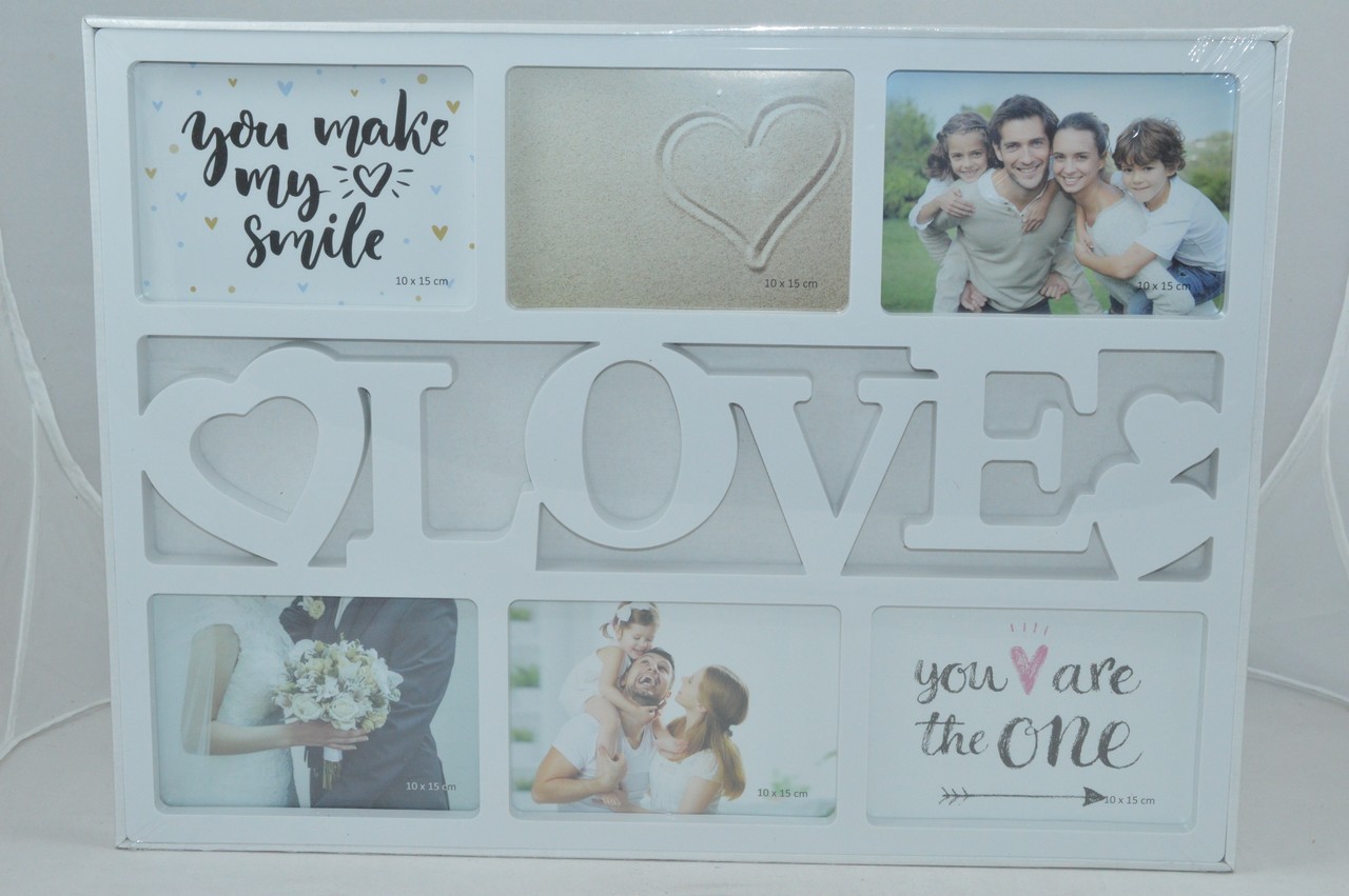 Rama foto cu litere LOVE - alba Rama foto cu litere LOVE - alba