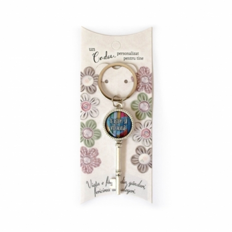 Breloc cheie - Te astept sa vii acasa! Breloc cheie - Te astept sa vii acasa!