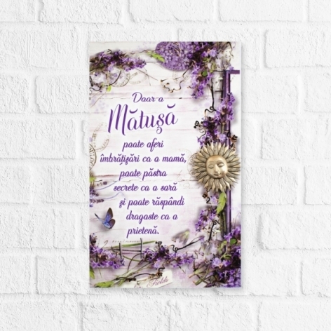 Tablou motivational   (16x26cm) -  Matusa Tablou motivational   (16x26cm) -  Matusa