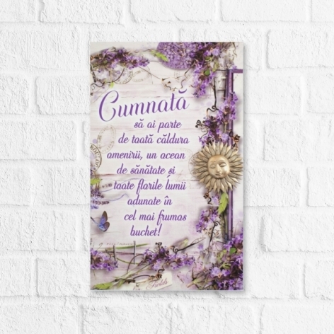 Tablou motivational   (16x26cm) - Cumnata Tablou motivational   (16x26cm) - Cumnata