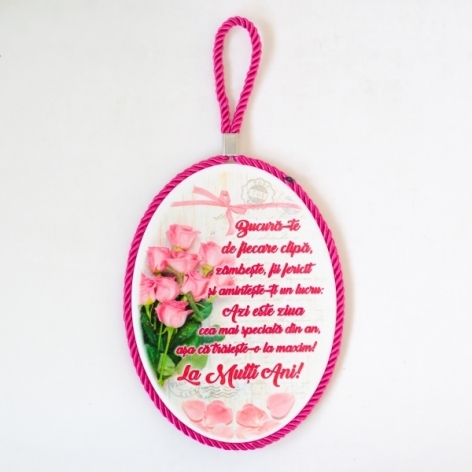 Tablou motivational  ceramica oval (13.5x218cm) -  Bucura-te Tablou motivational  ceramica oval (13.5x218cm) -  Bucura-te