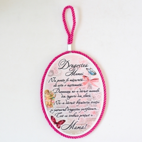 Placheta ceramica - Dragostea mamei (13,5x18 cm ) Placheta ceramica - Dragostea mamei (13,5x18 cm )