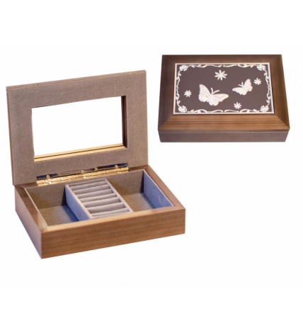 Cutie depozitare  maro cu un  compartiment -  5x17.5x12.5 cm Cutie depozitare  maro cu un  compartiment -  5x17.5x12.5 cm