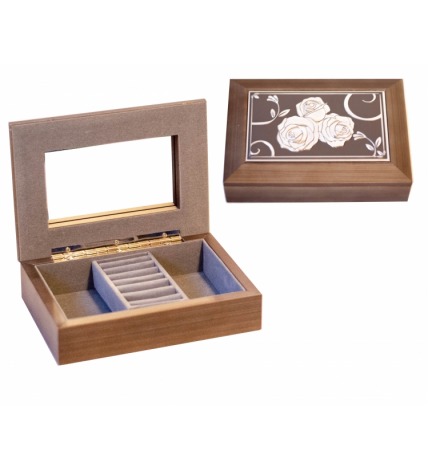 Cutie depozitare  maro cu un  compartiment -  5x17.5x12.5 cm Cutie depozitare  maro cu un  compartiment -  5x17.5x12.5 cm