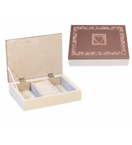 Cutie depozitare  roz cu alb cu un  compartiment -  5x17.5x12.5 cm Cutie depozitare  roz cu alb cu un  compartiment -  5x17.5x12.5 cm