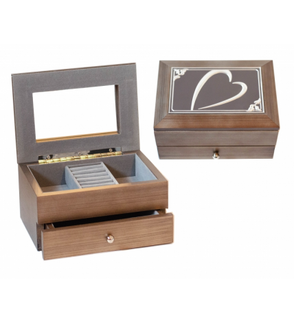 Cutie depozitare  maro cu doua compartimente -10x17.5x12.5 cm Cutie depozitare  maro cu doua compartimente -10x17.5x12.5 cm