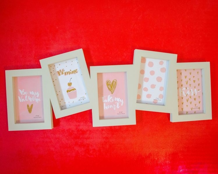 Rama foto colaj crem - 5 poze (62x23 cm) Rama foto colaj crem - 5 poze (62x23 cm)