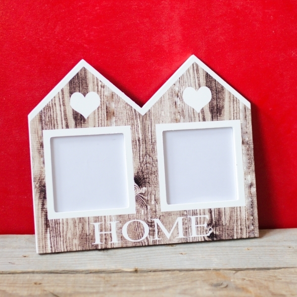 Rama foto lemn - Home, 2 poze (23x19 cm) Rama foto lemn - Home, 2 poze (23x19 cm)