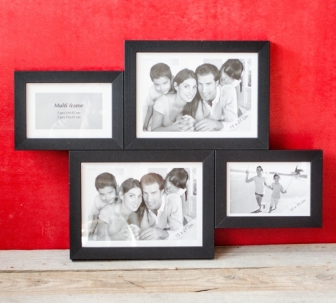 Rama foto colaj (negru) - tablou 4 poze (51x36 cm) Rama foto colaj (negru) - tablou 4 poze (51x36 cm)