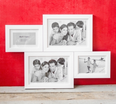Rama foto colaj (alb) - tablou 4 poze (51x36 cm) Rama foto colaj (alb) - tablou 4 poze (51x36 cm)