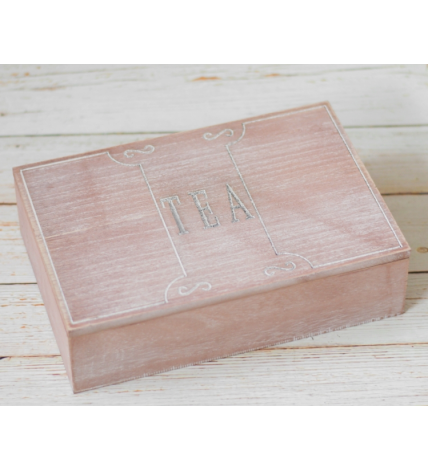 Cutie din lemn pentru ceai  - TEA - 25.5x17x7 cm Cutie din lemn pentru ceai  - TEA - 25.5x17x7 cm