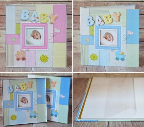 Rama foto copii - Album Baby roz (31.5x32.5x5 cm) Rama foto copii - Album Baby roz (31.5x32.5x5 cm)