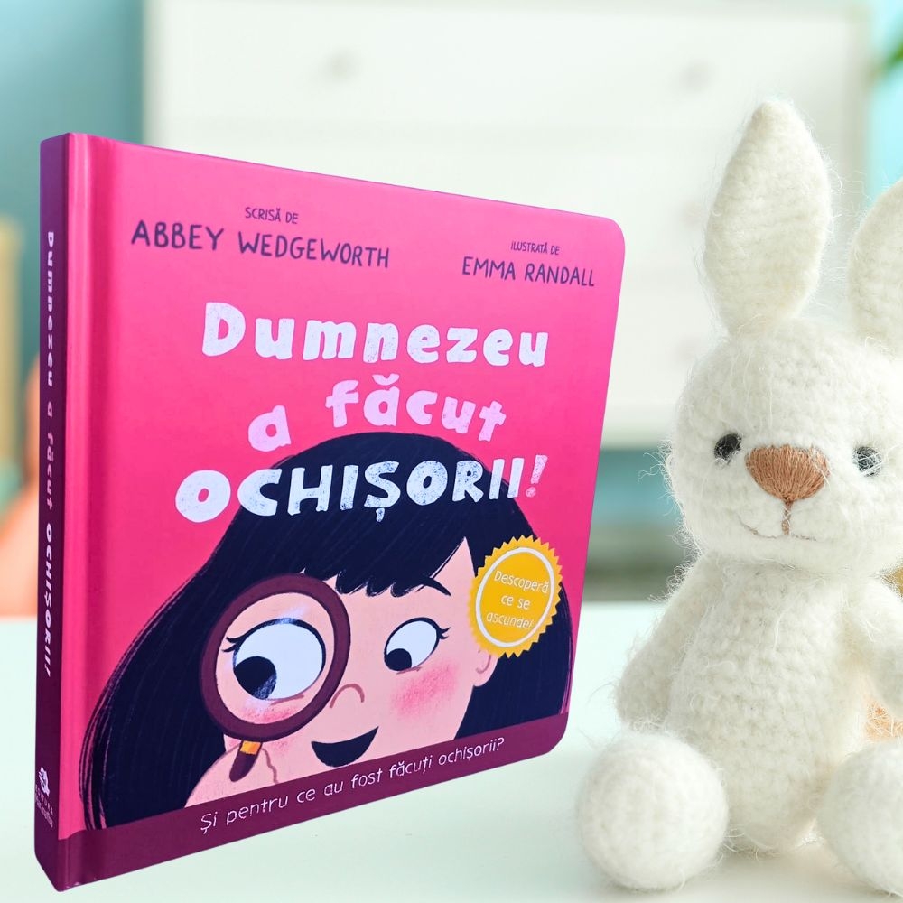 Dumnezeu a făcut ochișorii - Carte cartonată interactivă cu clapete