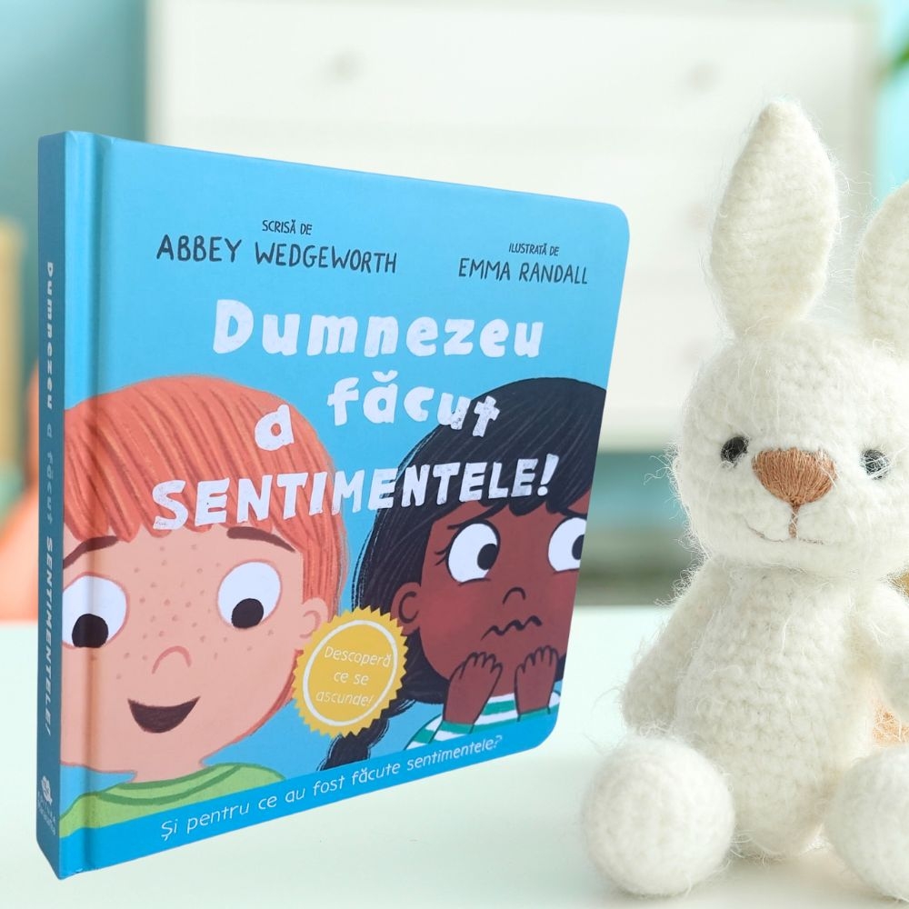 Dumnezeu a făcut sentimentele - Carte cartonată interactivă cu clapete