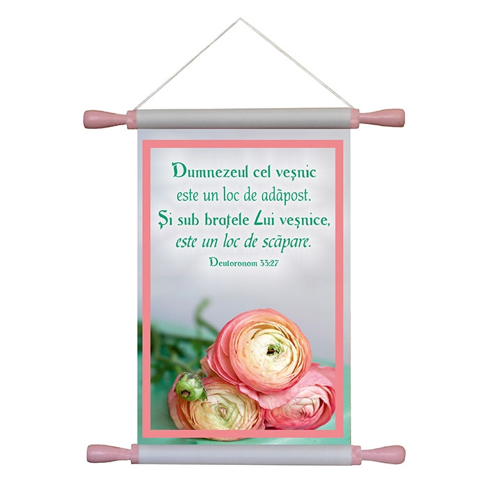 Papirus A4 vintage - Dumnezeul cel vesnic (Deut. 33:27)