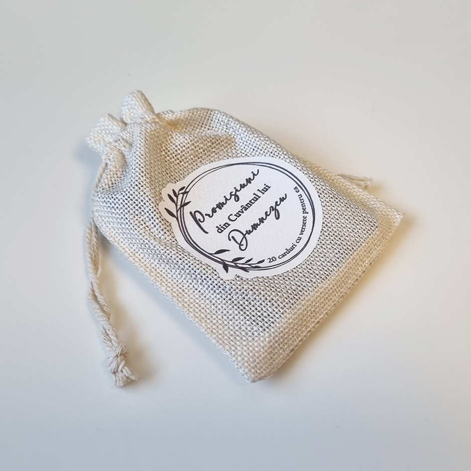 Săculeț cu promisiuni din Cuvântul lui Dumnezeu pentru EA (crem) Săculeț cu promisiuni din Cuvântul lui Dumnezeu pentru EA (crem)