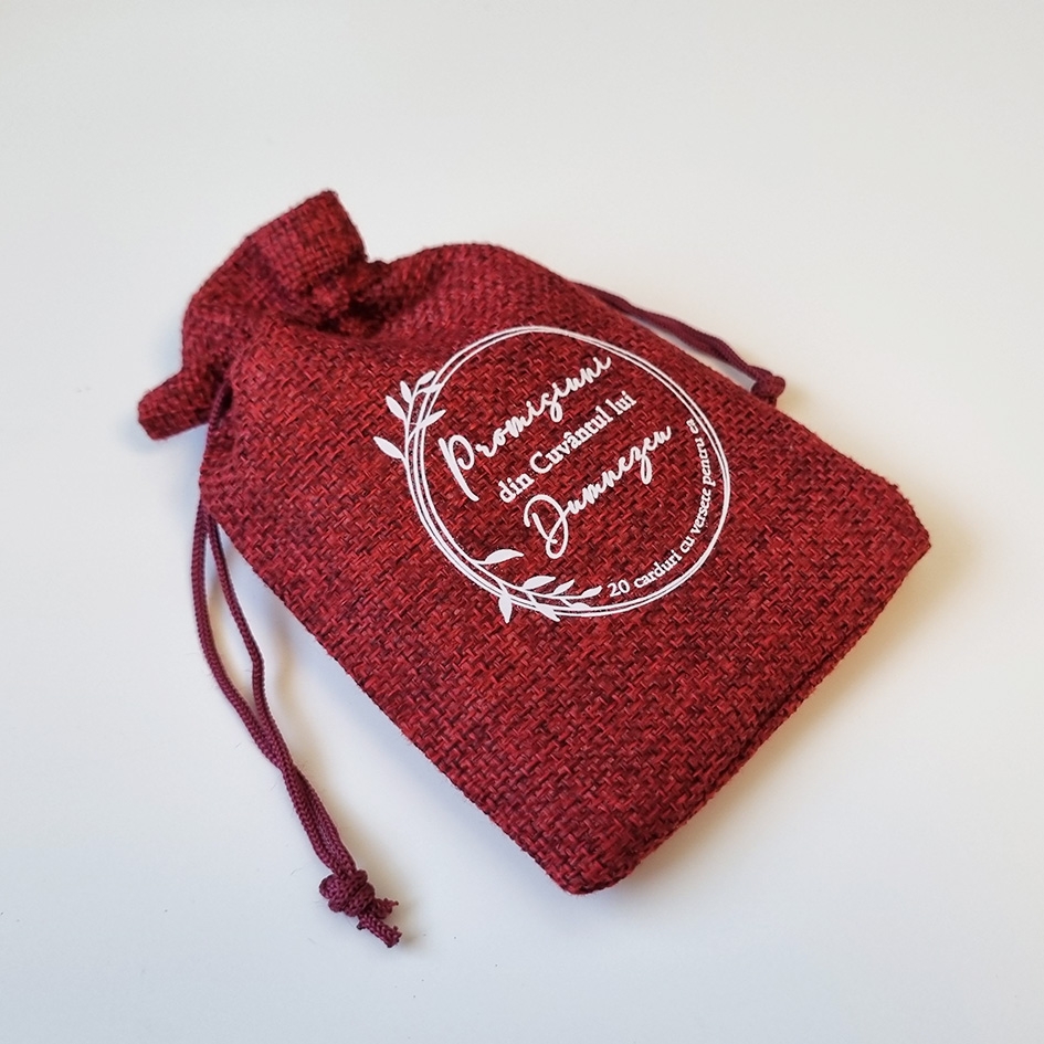 Săculeț cu promisiuni din Cuvântul lui Dumnezeu pentru EA (roșu) Săculeț cu promisiuni din Cuvântul lui Dumnezeu pentru EA (roșu)