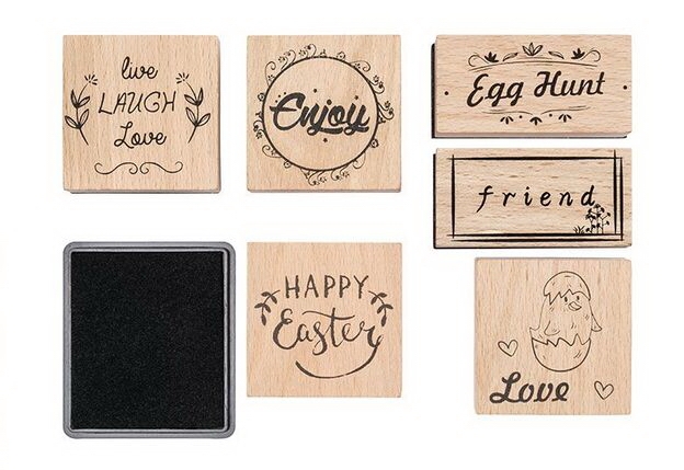Set stampile lemn, Easter Set stampile lemn, Easter