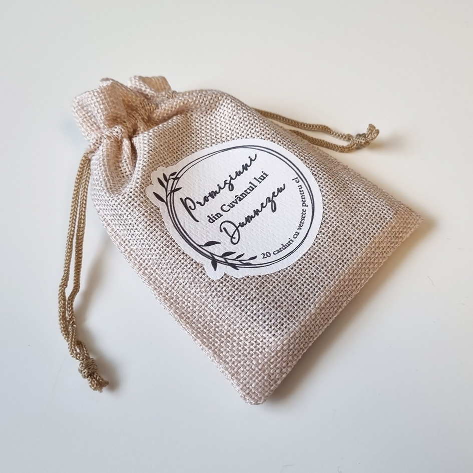 Săculeț cu promisiuni din Cuvântul lui Dumnezeu pentru EL (bej) Săculeț cu promisiuni din Cuvântul lui Dumnezeu pentru EL (bej)