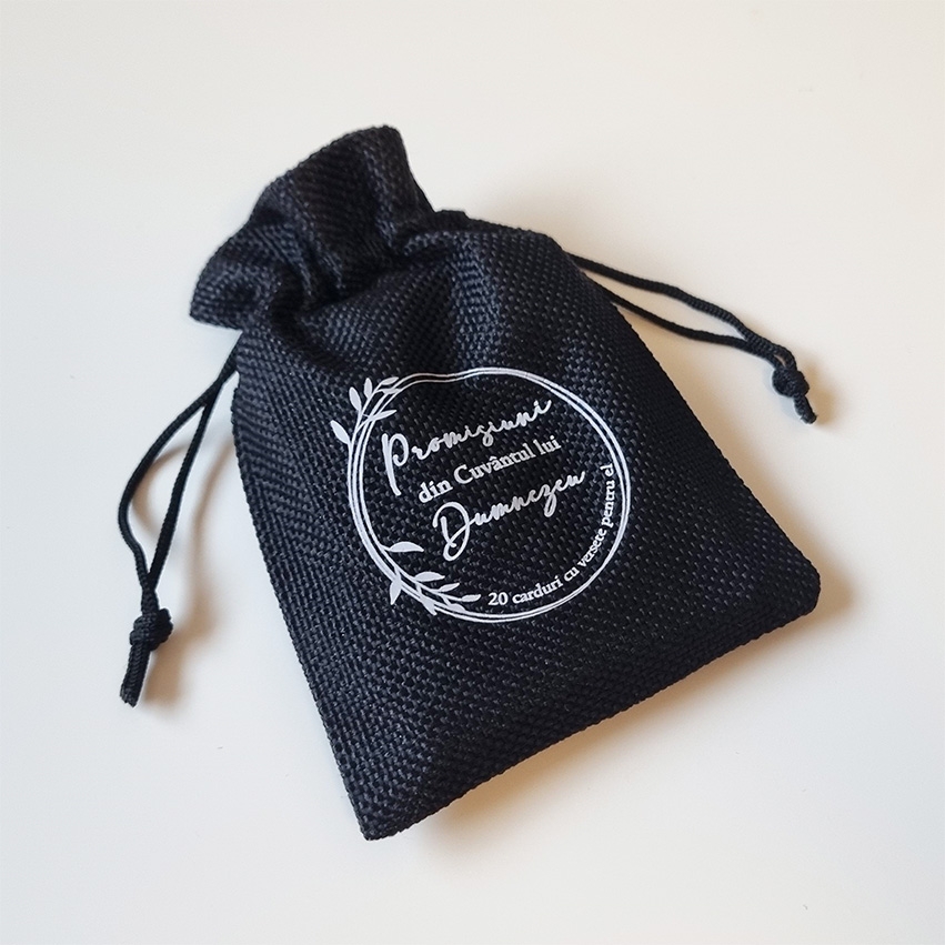 Săculeț cu promisiuni din Cuvântul lui Dumnezeu pentru EL (negru) Săculeț cu promisiuni din Cuvântul lui Dumnezeu pentru EL (negru)