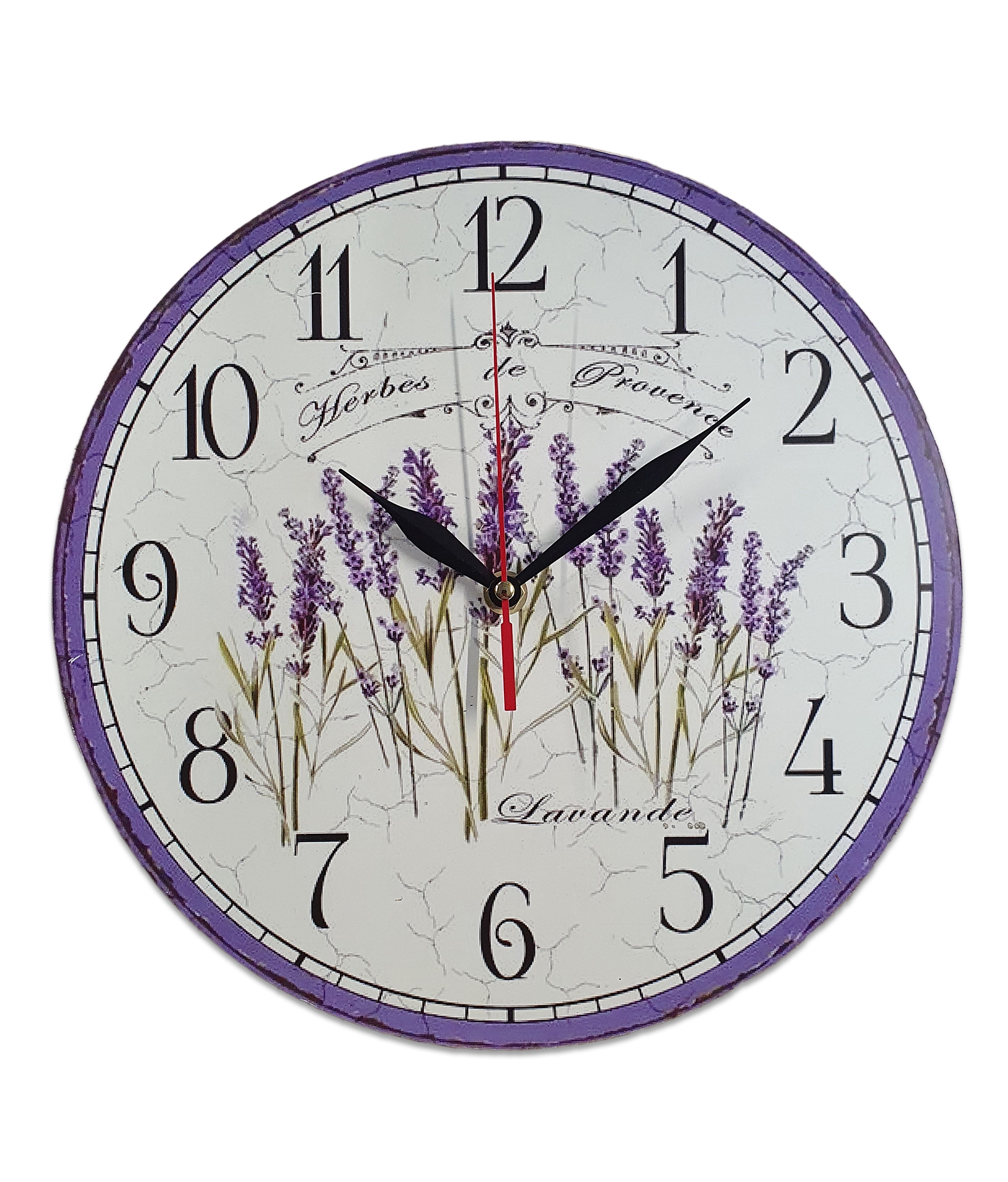 Ceas perete  - Lavanda (28 x 28 cm) Ceas perete  - Lavanda (28 x 28 cm)