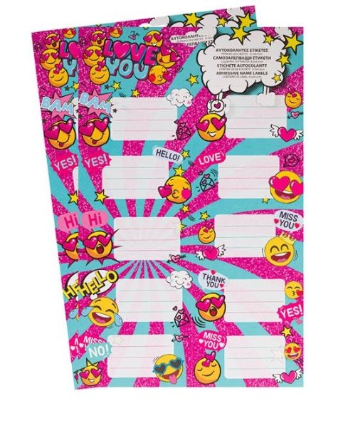 Etichete scolare - Emoticons Girl (20 buc.) Etichete scolare - Emoticons Girl (20 buc.)
