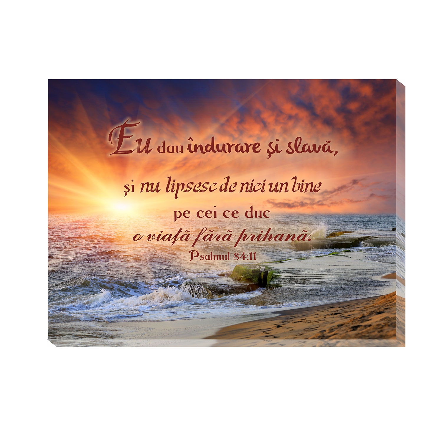 Tablou canvas (25x30cm) - Eu dau îndurare și slavă Tablou canvas (25x30cm) - Eu dau îndurare și slavă