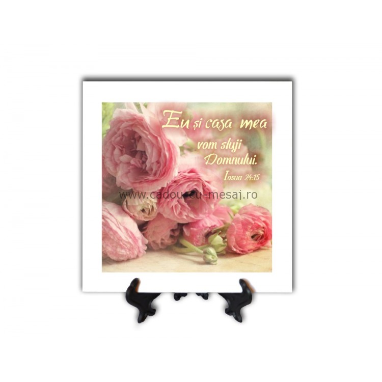 Tablou vintage - Eu și casa mea (20x20 cm) Tablou vintage - Eu și casa mea (20x20 cm)