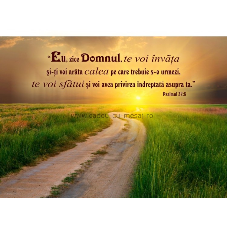 Poster versete - Eu zice Domnul te voi invata Poster versete - Eu zice Domnul te voi invata