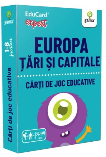 Carti de joc Educative - Europa, Tari si capitale (8+ ani) Carti de joc Educative - Europa, Tari si capitale (8+ ani)