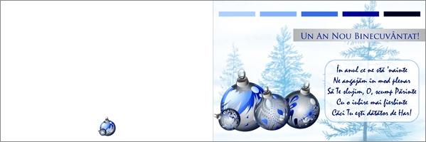 Felicitare - Un an nou binecuvantat! Felicitare - Un an nou binecuvantat!