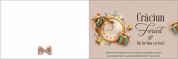 Felicitare -  Verset: "Crăciun Fericit & Un An Nou cu Isus!" Felicitare -  Verset: "Crăciun Fericit & Un An Nou cu Isus!"