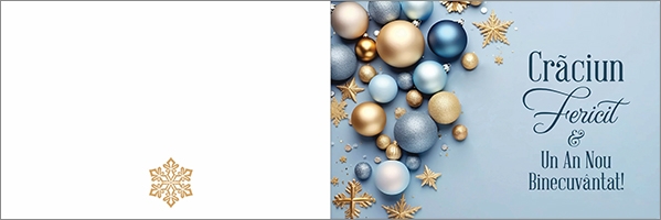 Felicitare -  Verset: "Crăciun Fericit & Un An Nou Binecuvântat!" Felicitare -  Verset: "Crăciun Fericit & Un An Nou Binecuvântat!"