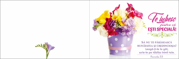 Felicitare - Te iubesc pentru ca esti speciala! Felicitare - Te iubesc pentru ca esti speciala!