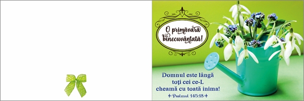 Felicitare - O primavara binecuvantata! Felicitare - O primavara binecuvantata!