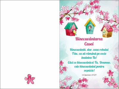 Felicitare - Binecuvantarea casei! Felicitare - Binecuvantarea casei!