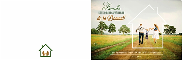 Felicitare - Familia este o binecuvantare de la Domnul!