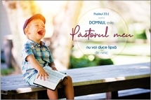 Felicitare - "Domnul este Pastorul meu nu voi duce lipsa de nimic."Psalmul 23:1 Felicitare - "Domnul este Pastorul meu nu voi duce lipsa de nimic."Psalmul 23:1
