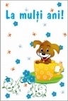 Felicitare pentru copii - La multi ani! Felicitare pentru copii - La multi ani!