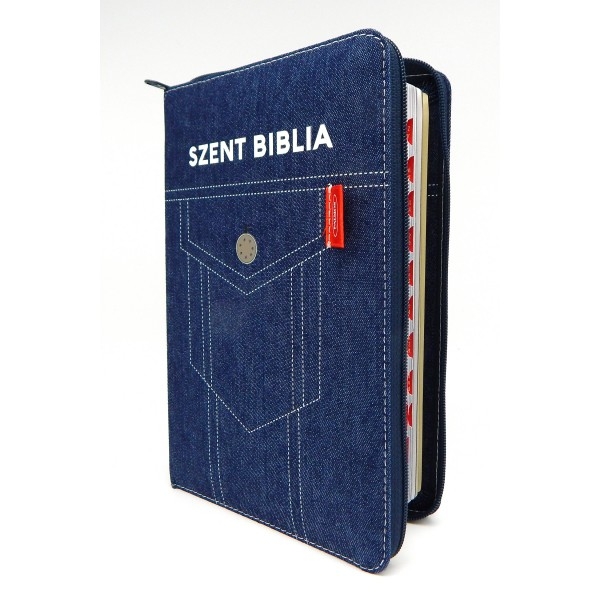 Szent Biblia - Közepes Biblia, Zsebes Farmer, Cipzárral, Regiszterrel, Károli Gáspár Forditása (Biblia medie in lb. maghiara, fermoar, index) Szent Biblia - Közepes Biblia, Zsebes Farmer, Cipzárral, Regiszterrel, Károli Gáspár Forditása (Biblia medie in lb. maghiara, fermoar, index)