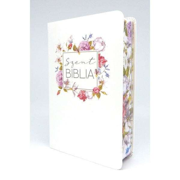 Szent Biblia - Közepes Biblia, Fehér-Színes Virágos, Károli Gáspár Forditása (Biblia medie in lb. maghiara, florala) Szent Biblia - Közepes Biblia, Fehér-Színes Virágos, Károli Gáspár Forditása (Biblia medie in lb. maghiara, florala)