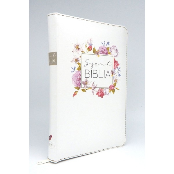Szent Biblia - Közepes Biblia, Fehér-Színes Virágos, Cipzárral, Regiszterrel, Károli Gáspár Forditása (Biblia medie in lb. maghiara, fermoar, index) Szent Biblia - Közepes Biblia, Fehér-Színes Virágos, Cipzárral, Regiszterrel, Károli Gáspár Forditása (Biblia medie in lb. maghiara, fermoar, index)