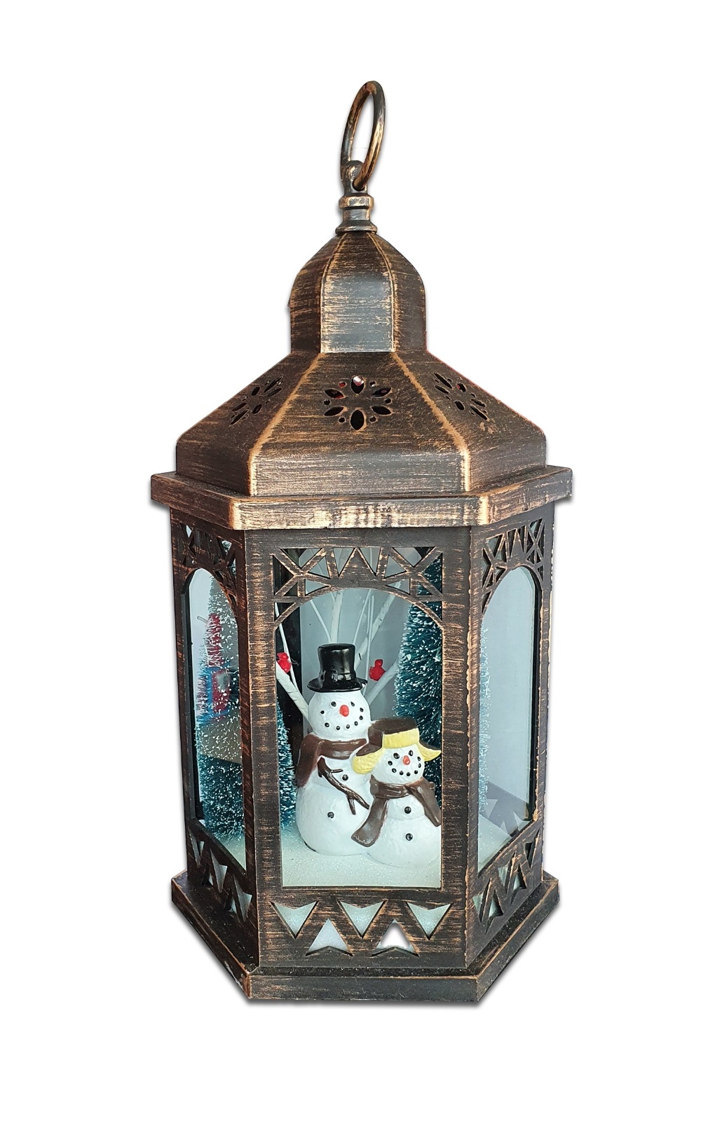 Ornament de Craciun - Felinar decorativ (iluminat cu led in interior) Ornament de Craciun - Felinar decorativ (iluminat cu led in interior)