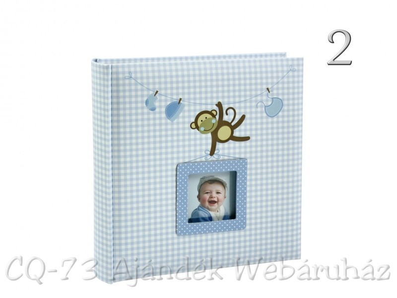 Album foto baby maimutica vesela, ALBASTRU (22x22x4.5 cm ) Album foto baby maimutica vesela, ALBASTRU (22x22x4.5 cm )