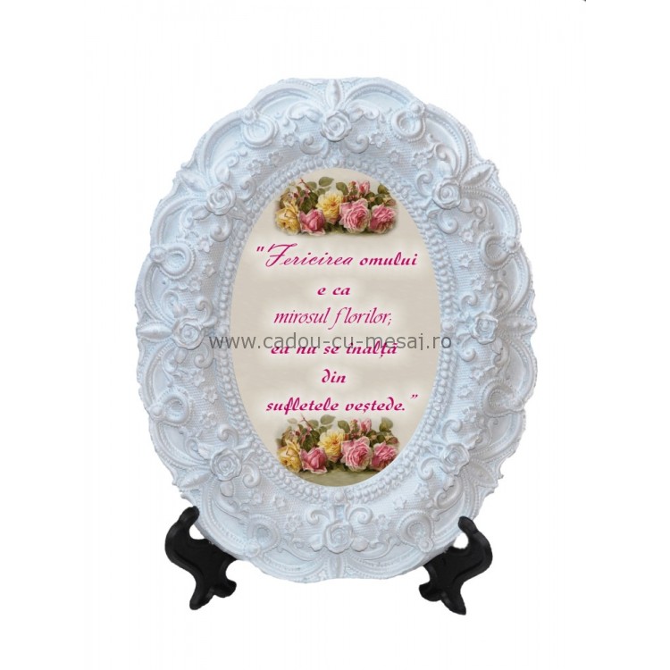 Tablou oval - Fericirea omului