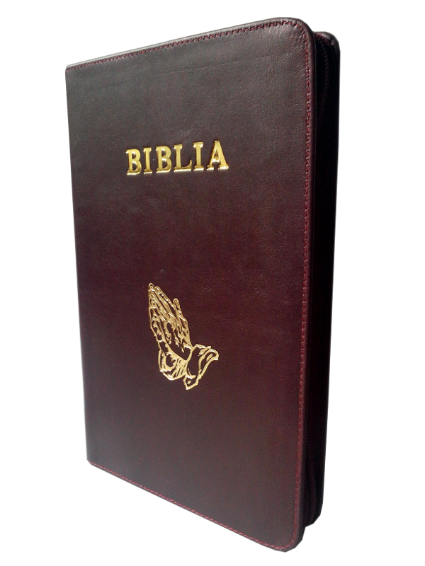 Biblia traducere Fidela, marime mare, piele, coperta visinie, fermoar, margini aurii (editia 3) Biblia traducere Fidela, marime mare, piele, coperta visinie, fermoar, margini aurii (editia 3)