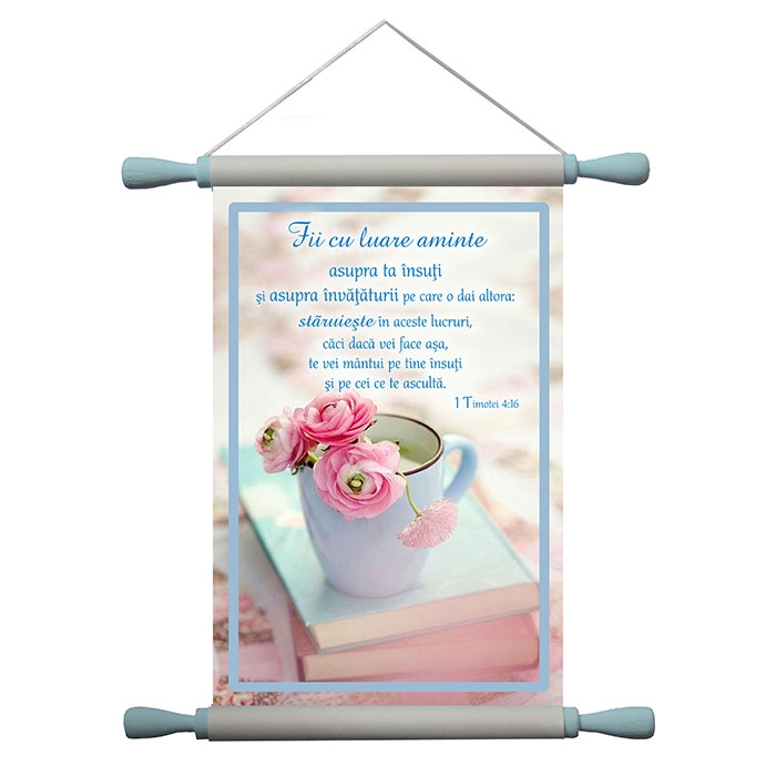 Papirus A4 vintage - Fii cu luare aminte (1 Tim.4:16)