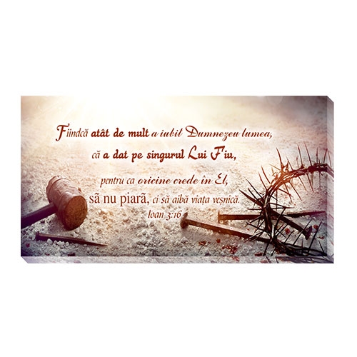 Tablou canvas - Fiindca atat de mult (25x50 cm) Tablou canvas - Fiindca atat de mult (25x50 cm)