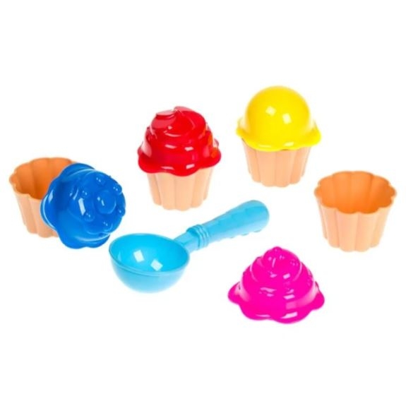Set jucarii pentru nisip - Cupcakes, 5 buc. Set jucarii pentru nisip - Cupcakes, 5 buc.